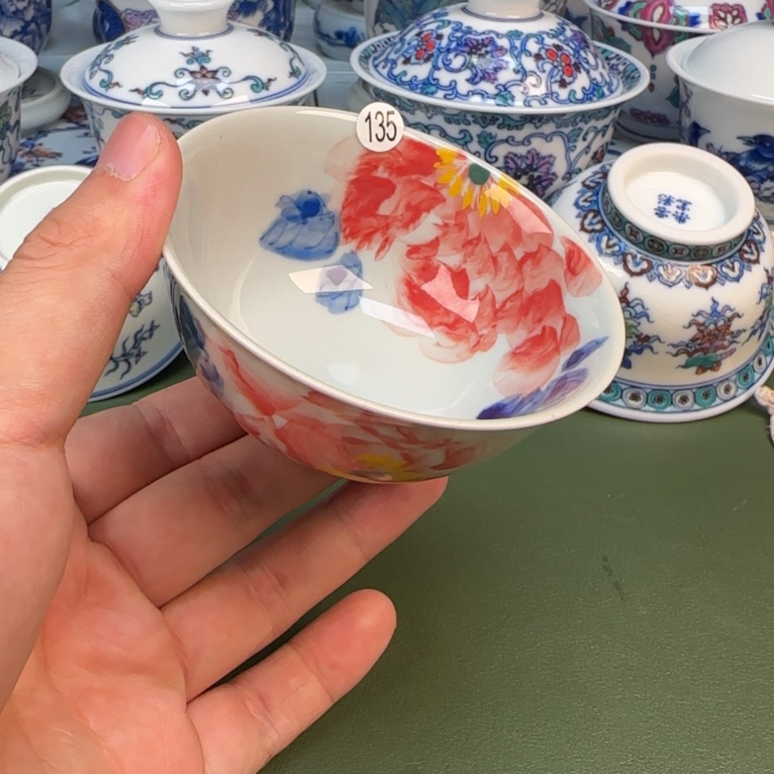 彦祖纯手工手绘茶具135