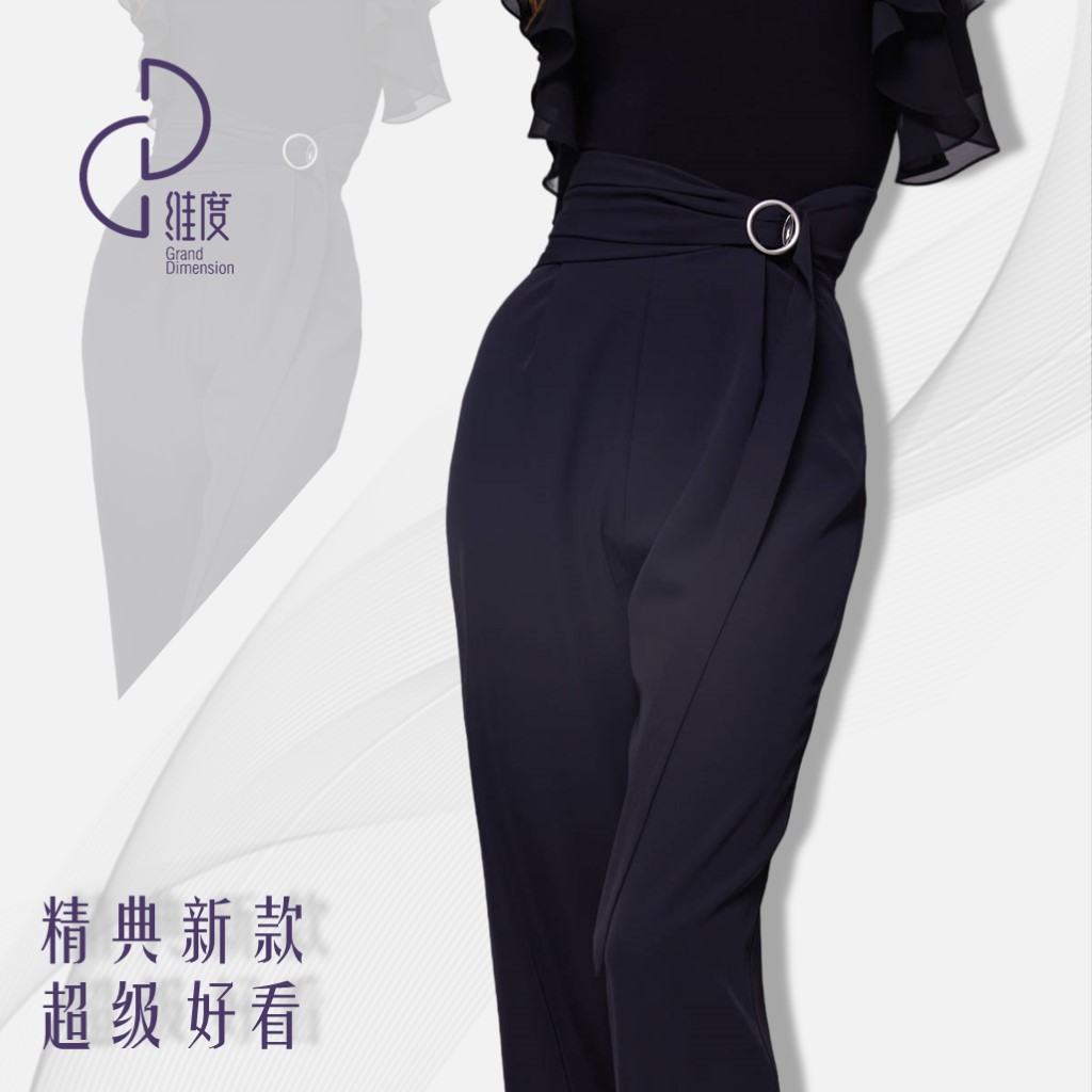 【维度舞服】K60精典女士西裤摩登舞拉丁舞华尔兹练习服溯源好物
