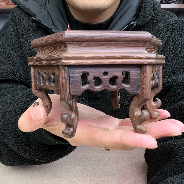 乌木类端景台小李子红木工艺品