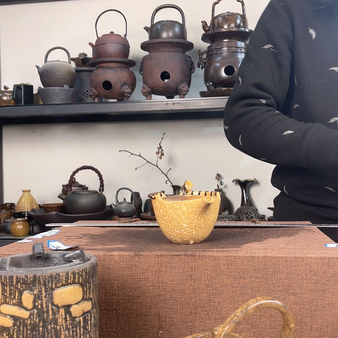 紫泥茶壶紫砂粗陶茶器