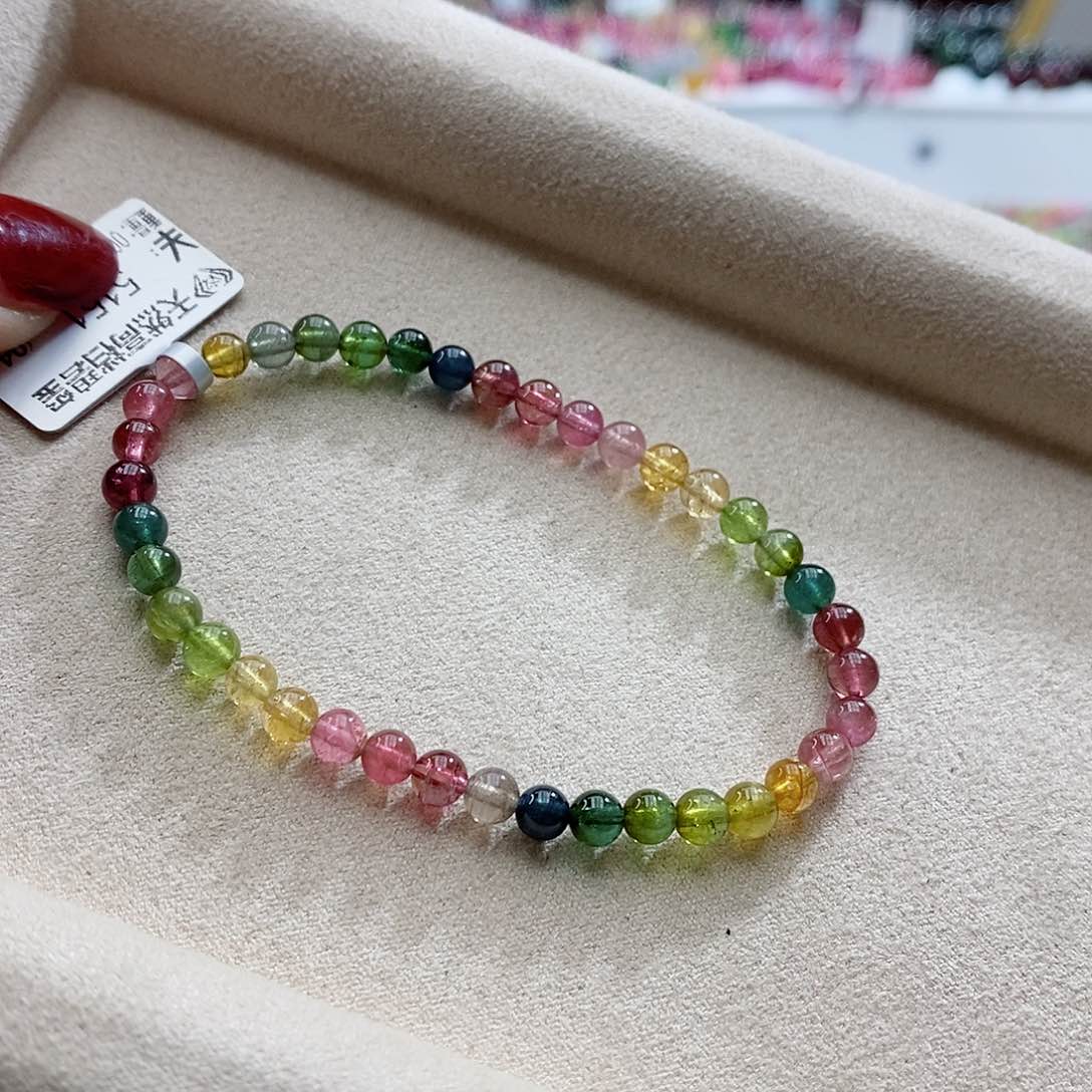 碧玺手链未镶嵌多样性发一条