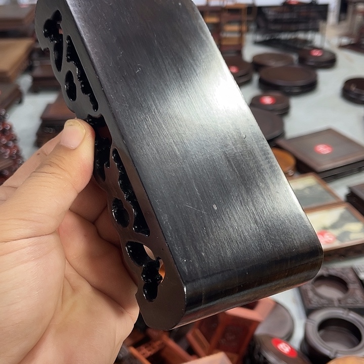 红木底座工艺品紫砂红木底座工艺品16.5公分
