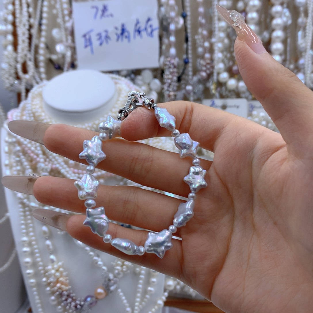 银S925镶嵌项链耳饰淡水珍珠