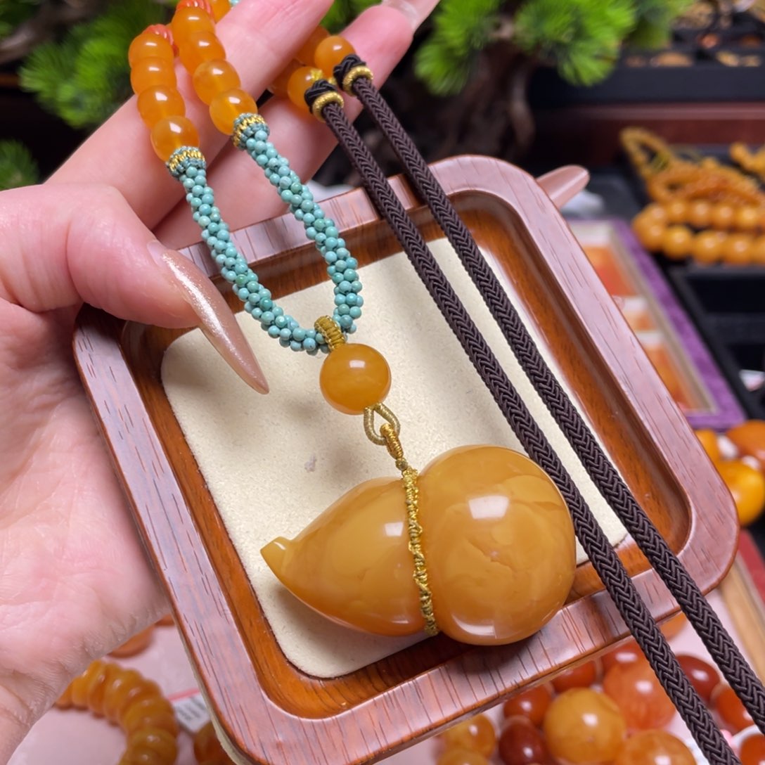 蜜蜡颈饰未镶嵌项链