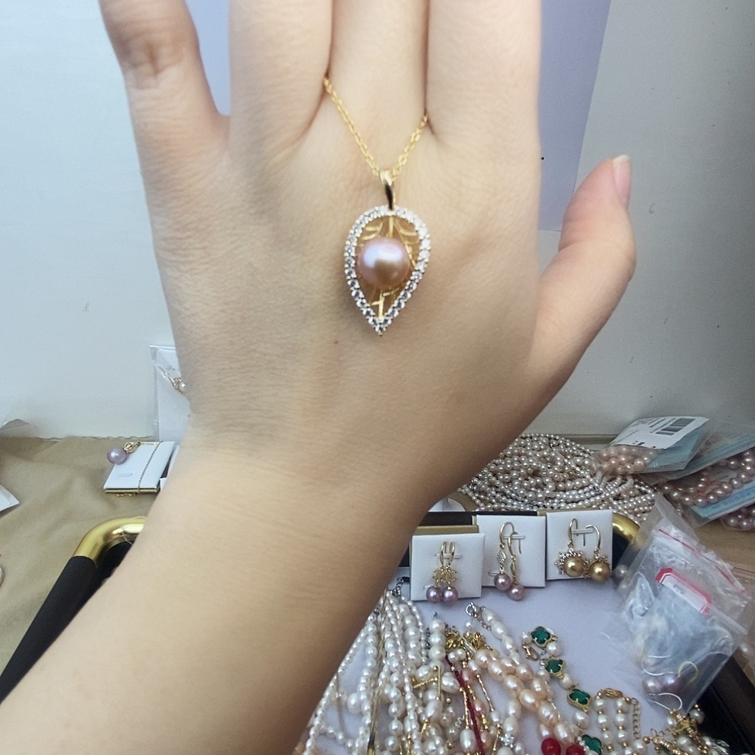 吊坠(赠链)淡水珍珠合金