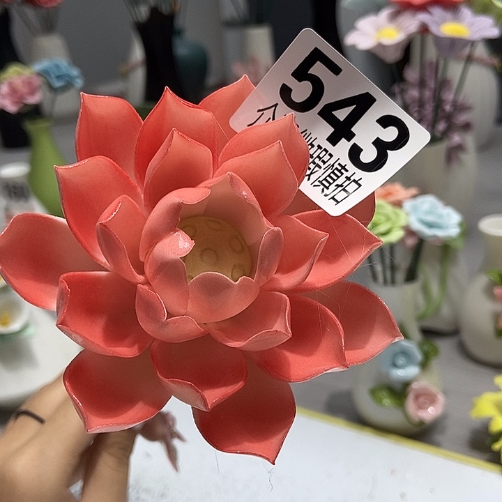 陶瓷纯手工捏花设计