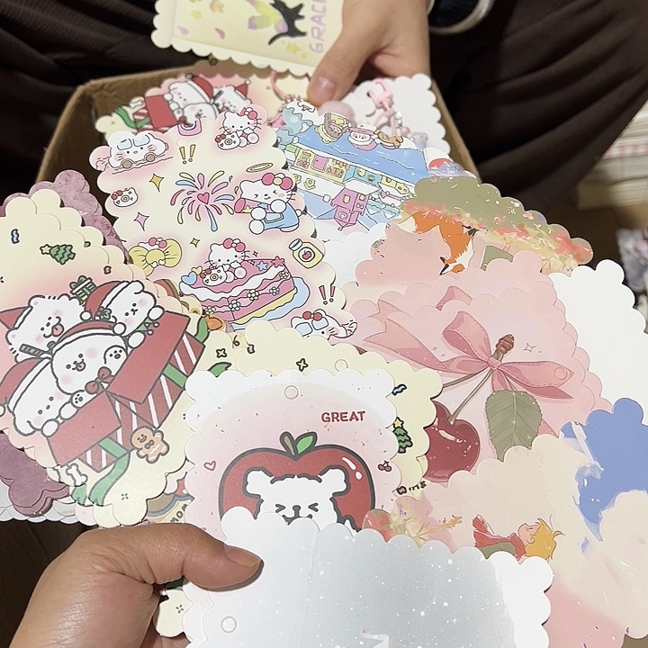 花边8×12混款100张