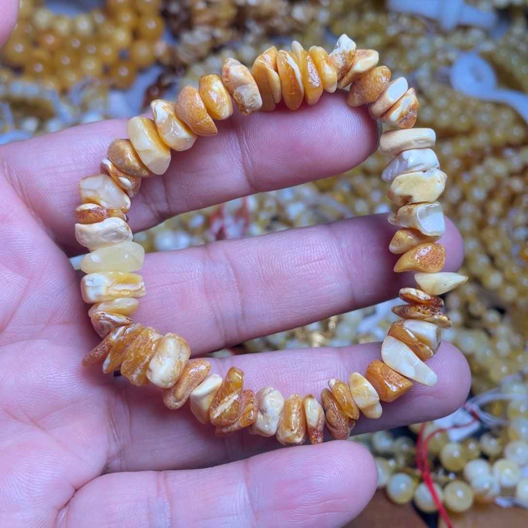 蜜蜡颈饰未镶嵌蜜蜡手链