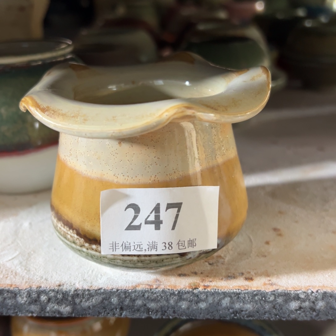 红陶景德镇手工花盆