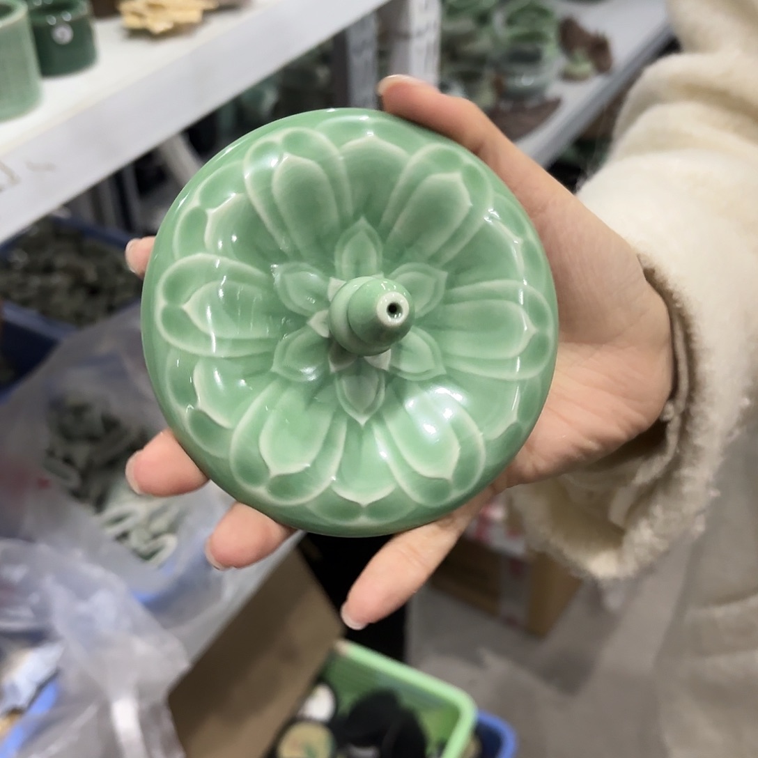 龙泉云间青瓷小米茶器