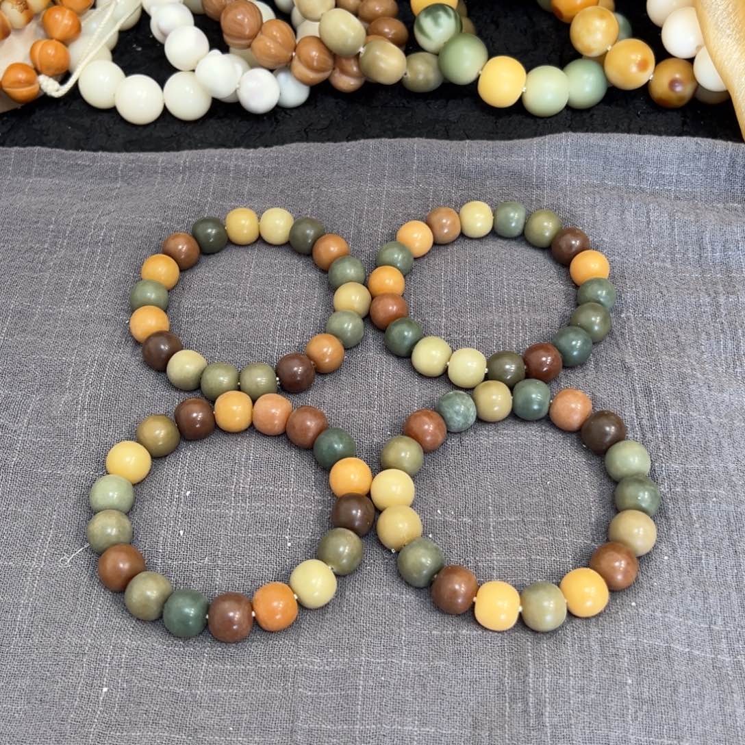 菩提根/象牙果吊坠龙井春茶卡14微瑕