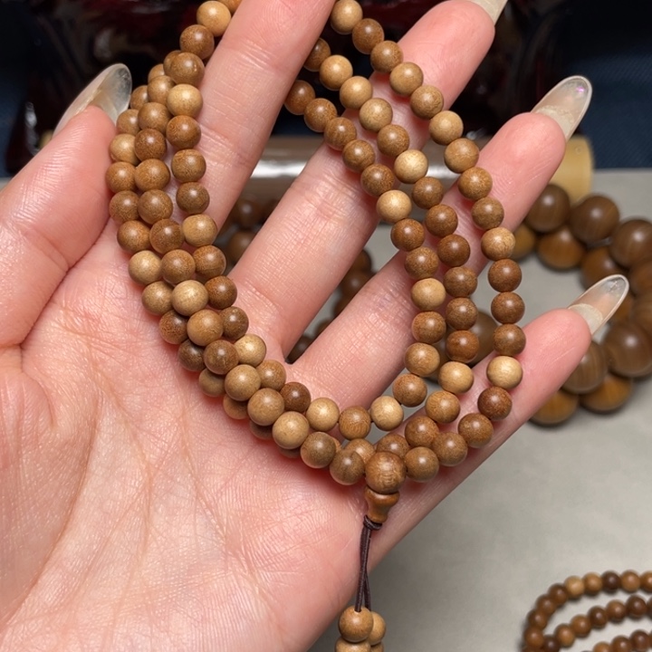 檀香木手串/手链紫**瓣老山檀0.6