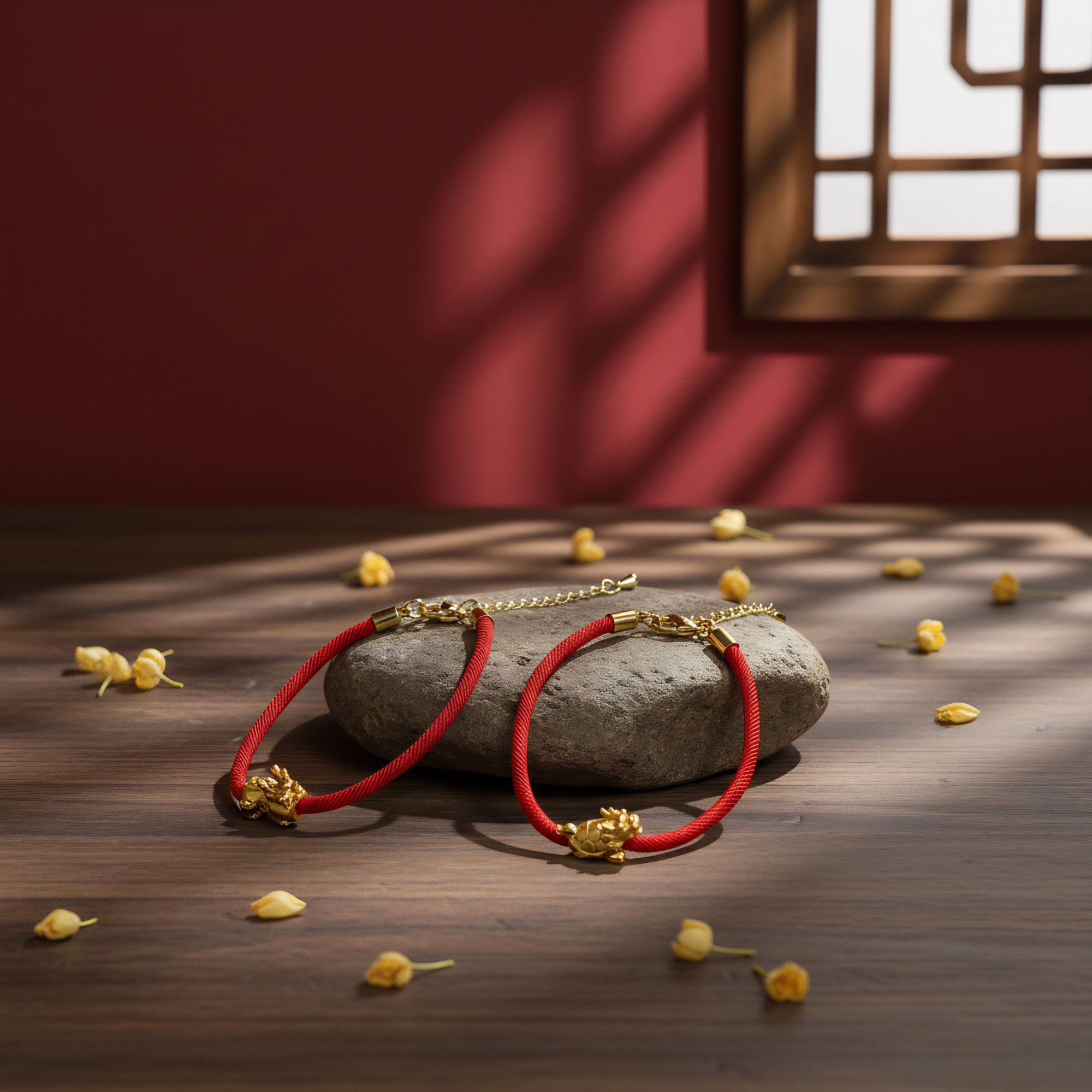 925银手链 Y038-S925银貔貅红手绳-多样性发其一