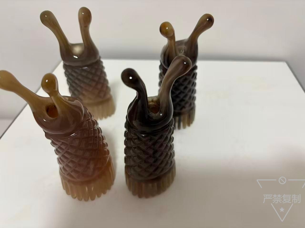 牦牛角带鼻刮款洗头按摩复古疏通梳尺寸长约13-14cm 宽约5-6cm