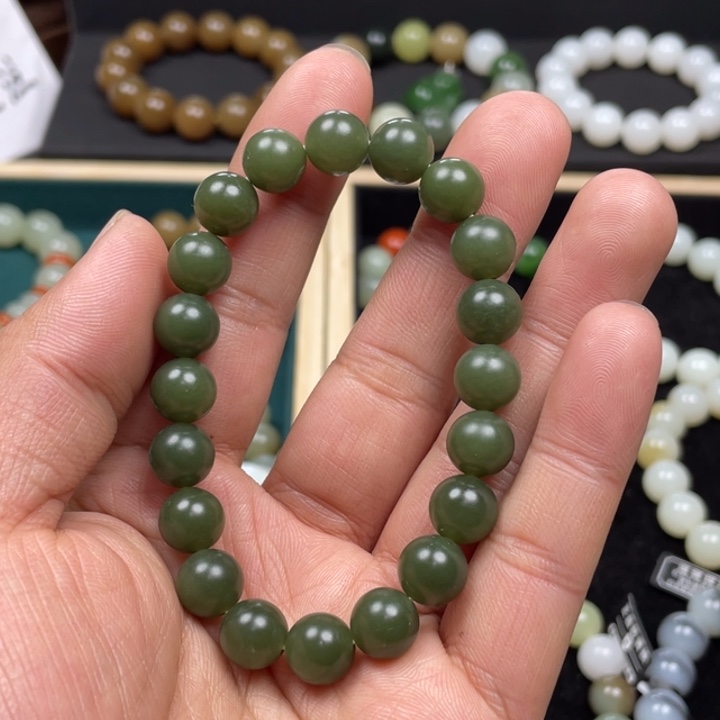 和田玉手串未镶嵌