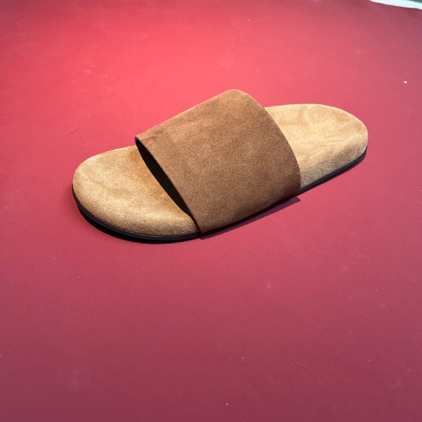 row勃肯一字拖浅口平跟平底鞋女鞋法式秋季凉拖明星同款百搭鞋子