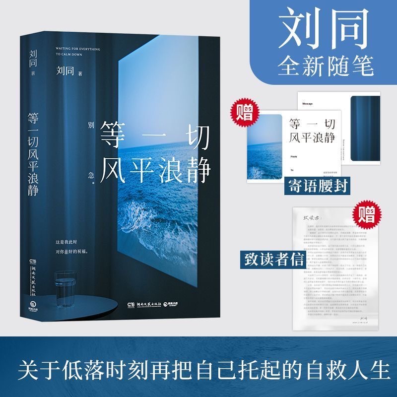 等一切风平浪静 刘同2024年新书 十年蜕变之作谁的青春不迷茫励志