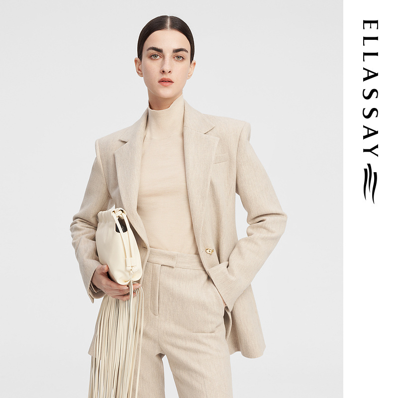 【粉丝专享】歌力思秋冬简约一粒扣西装女EWF344T01300