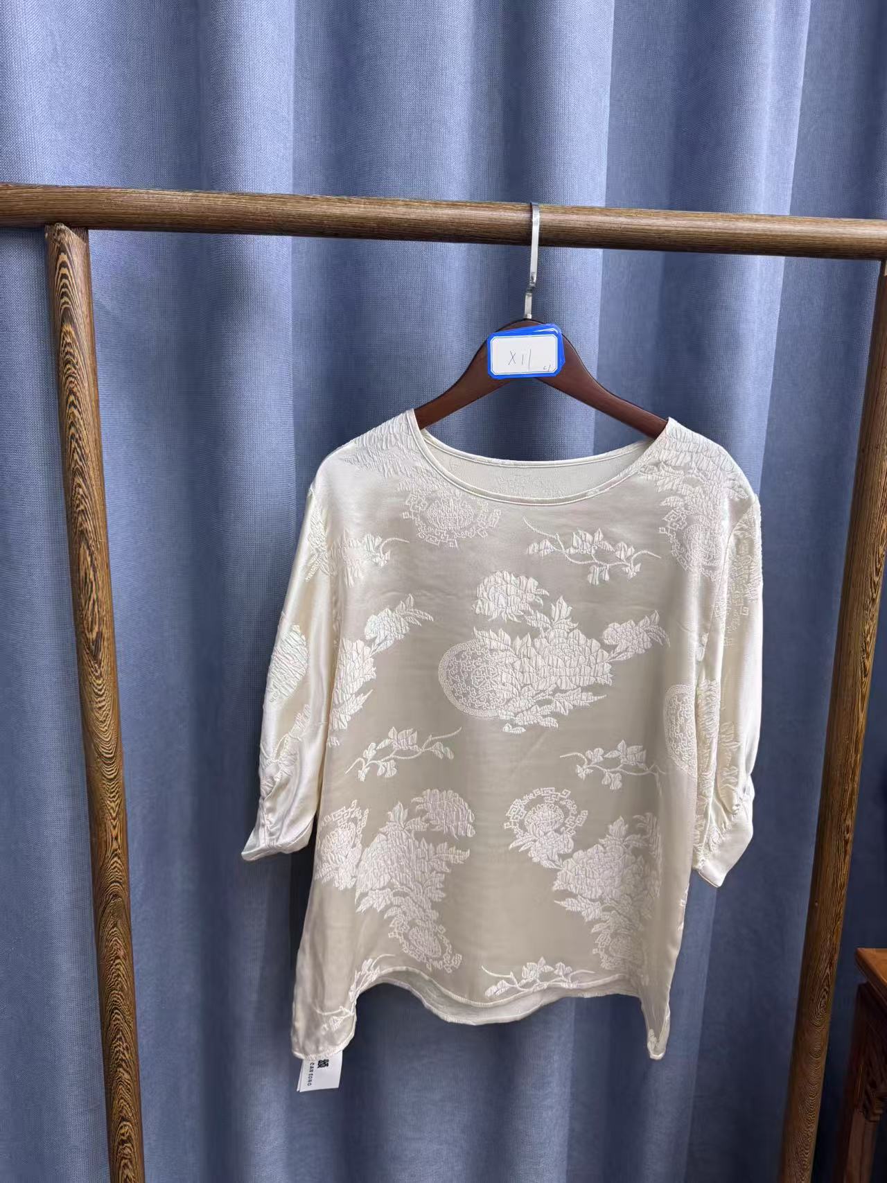 （微瑕疵）2025夏季新款气质时尚百搭桑蚕丝短袖T恤女X11