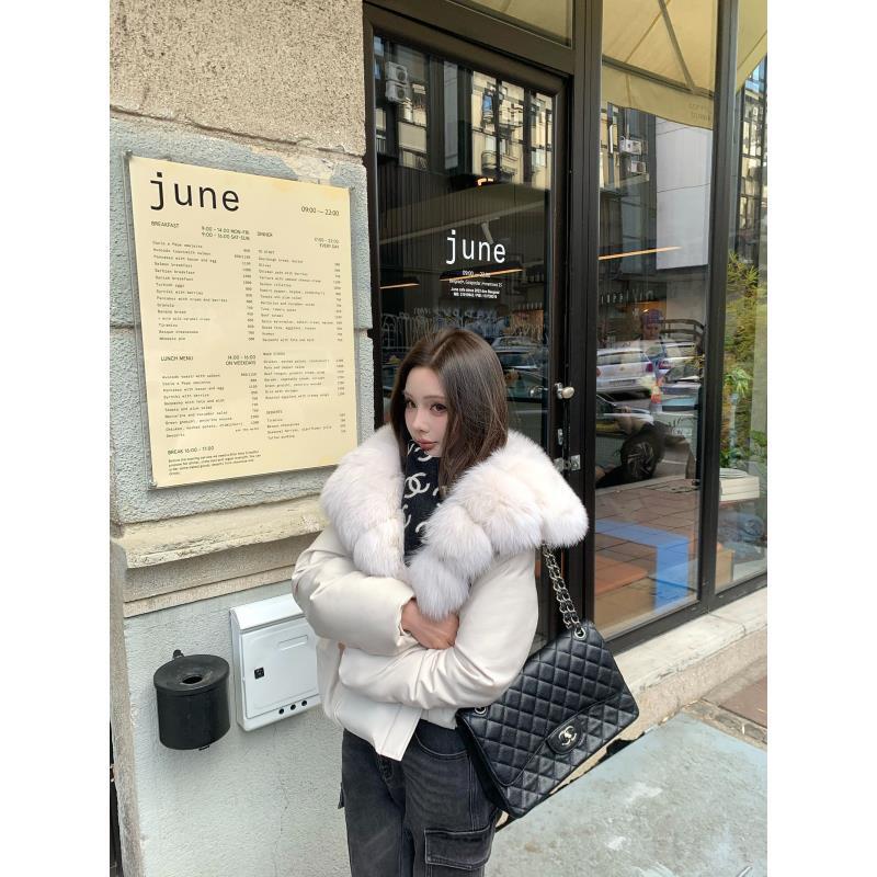 Momoshero【Winter北欧晨雾】加倍暖意！90%白鹅绒&狐狸毛领外套