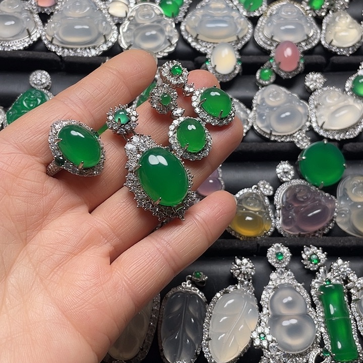 玛瑙/玉髓合金挂件