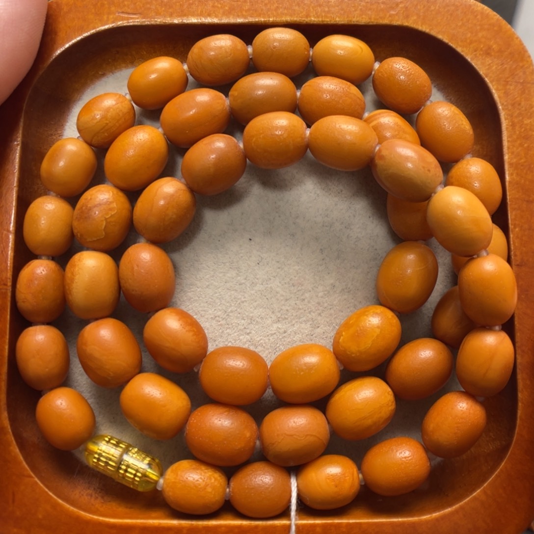 蜜蜡未镶嵌项链蜜蜡