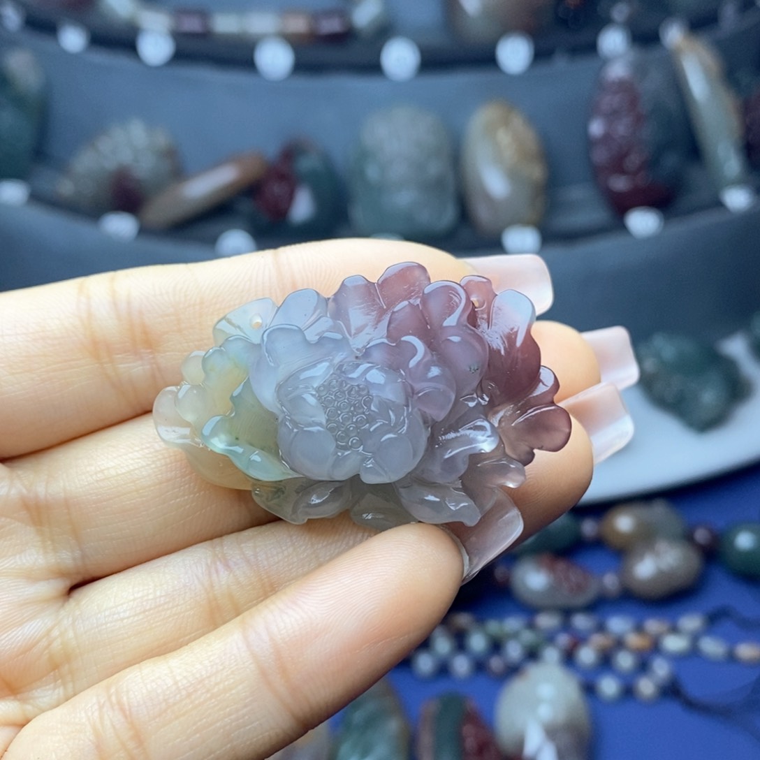 玛瑙/玉髓吊坠(不含链)未镶嵌