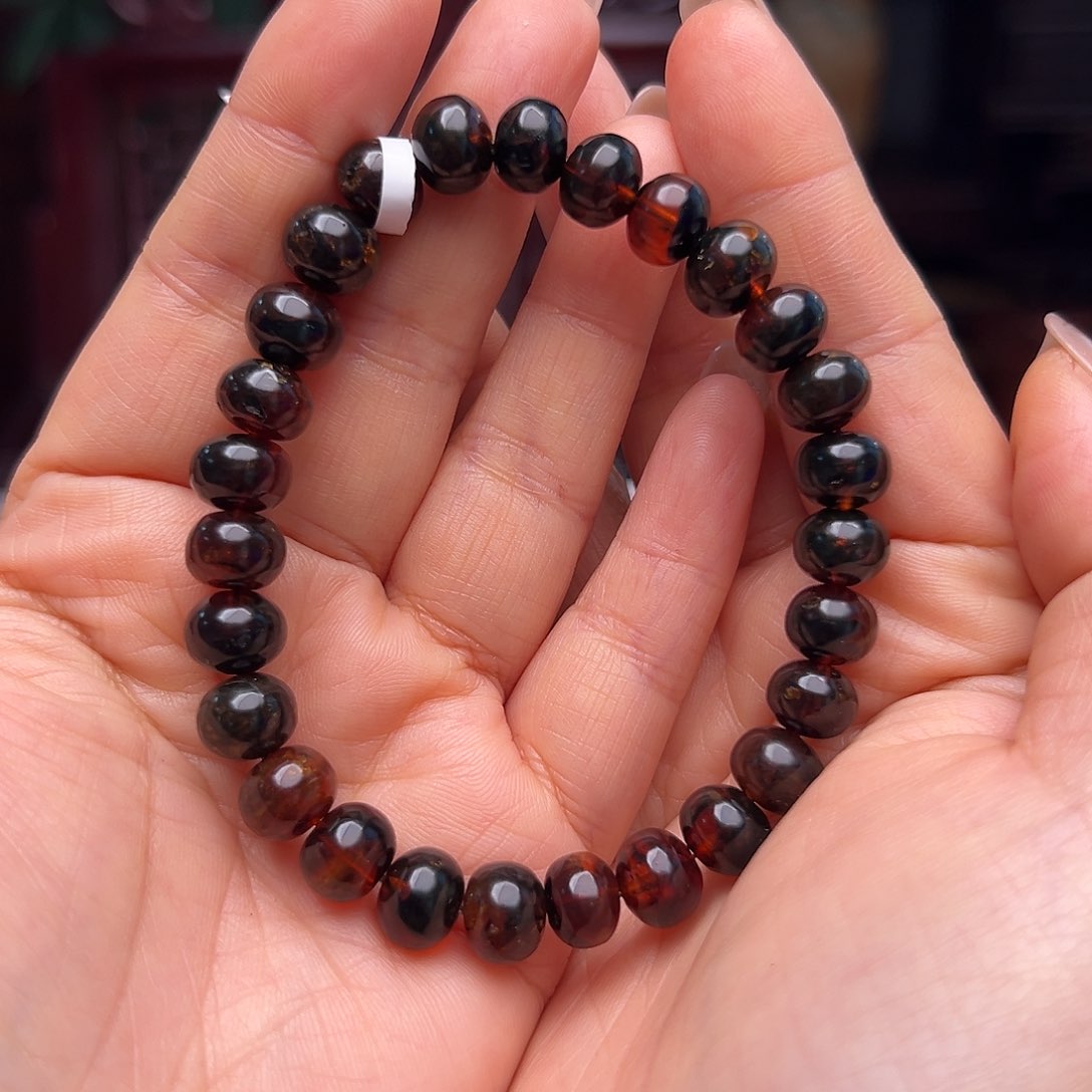 琥珀裸石未镶嵌抚顺琥珀20487-1。9m m