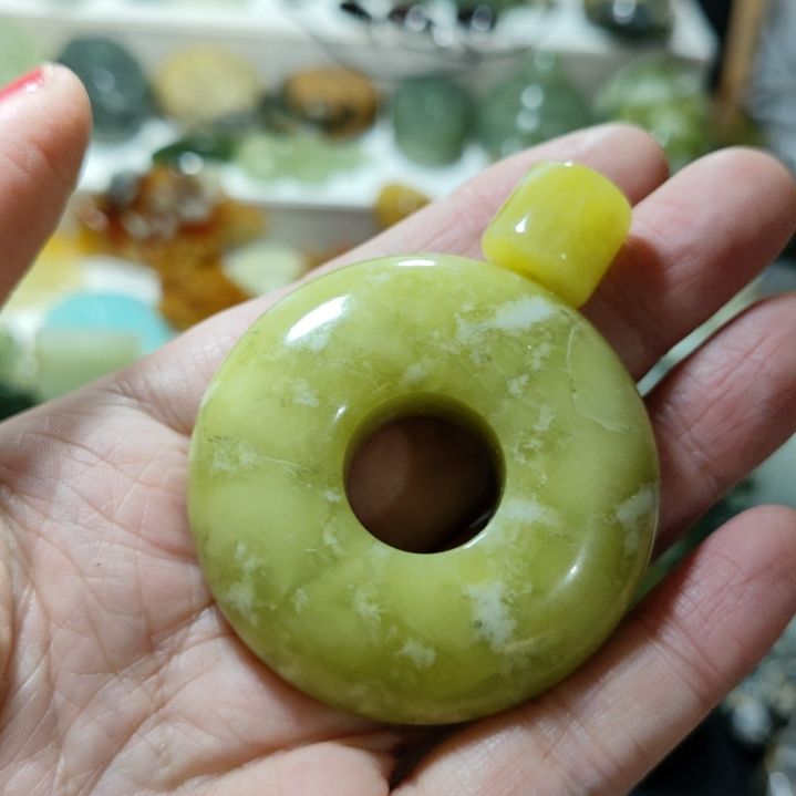 岫玉平安扣未镶嵌