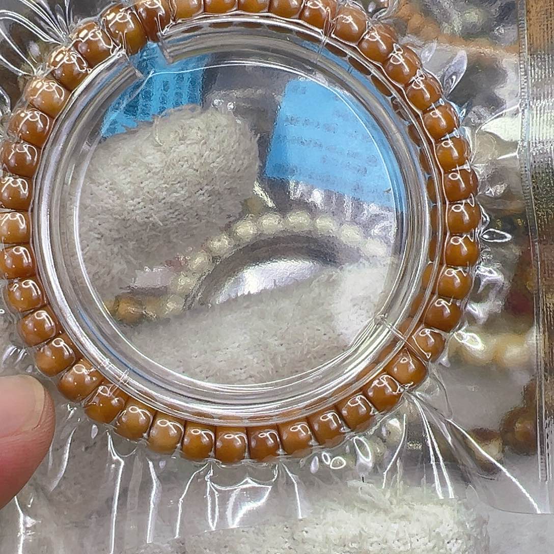 手串星月菩提77高端龙脊菩提单圈0.8片