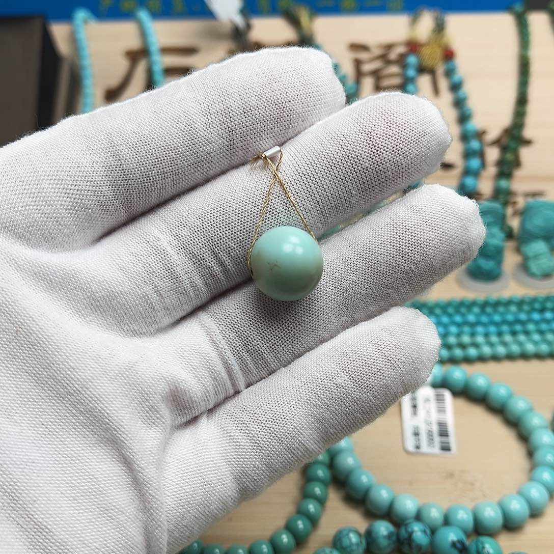 绿松石圆珠未镶嵌