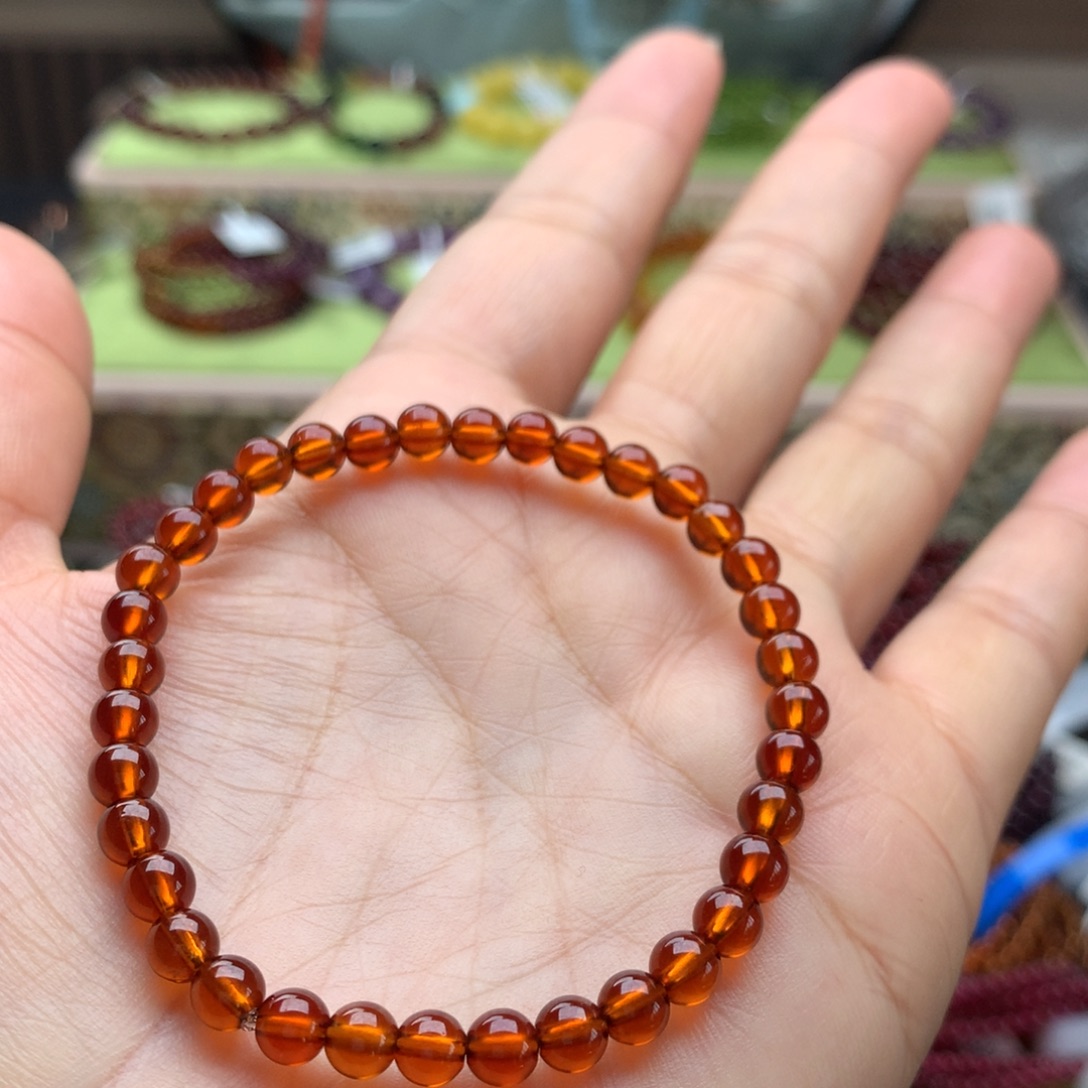 石榴石手串未镶嵌手串5.2