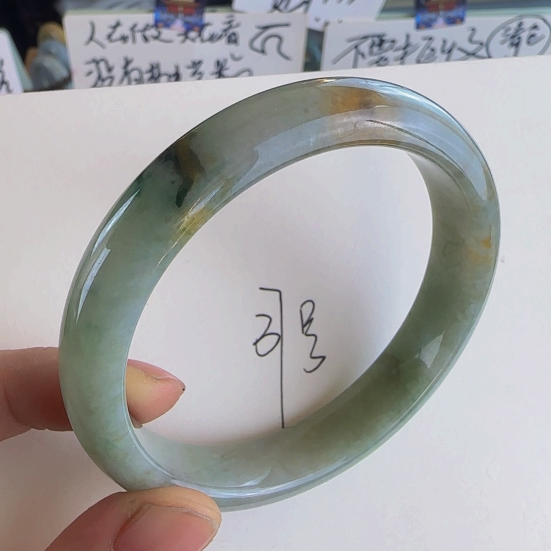 翡翠手镯未镶嵌老坑58.7圈