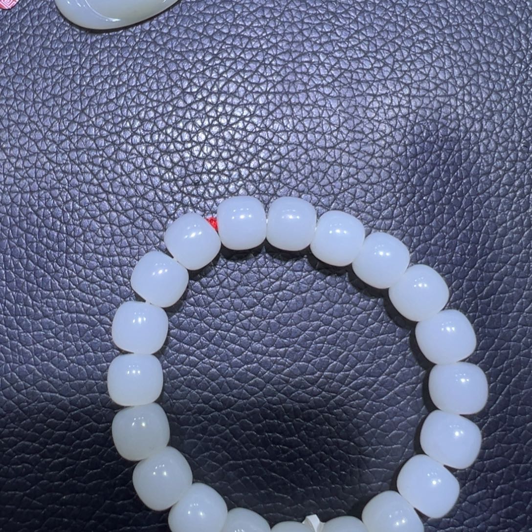 和田玉未镶嵌手链天泰白玉手串