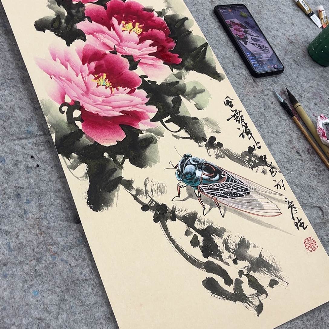 国画亲笔手绘原创