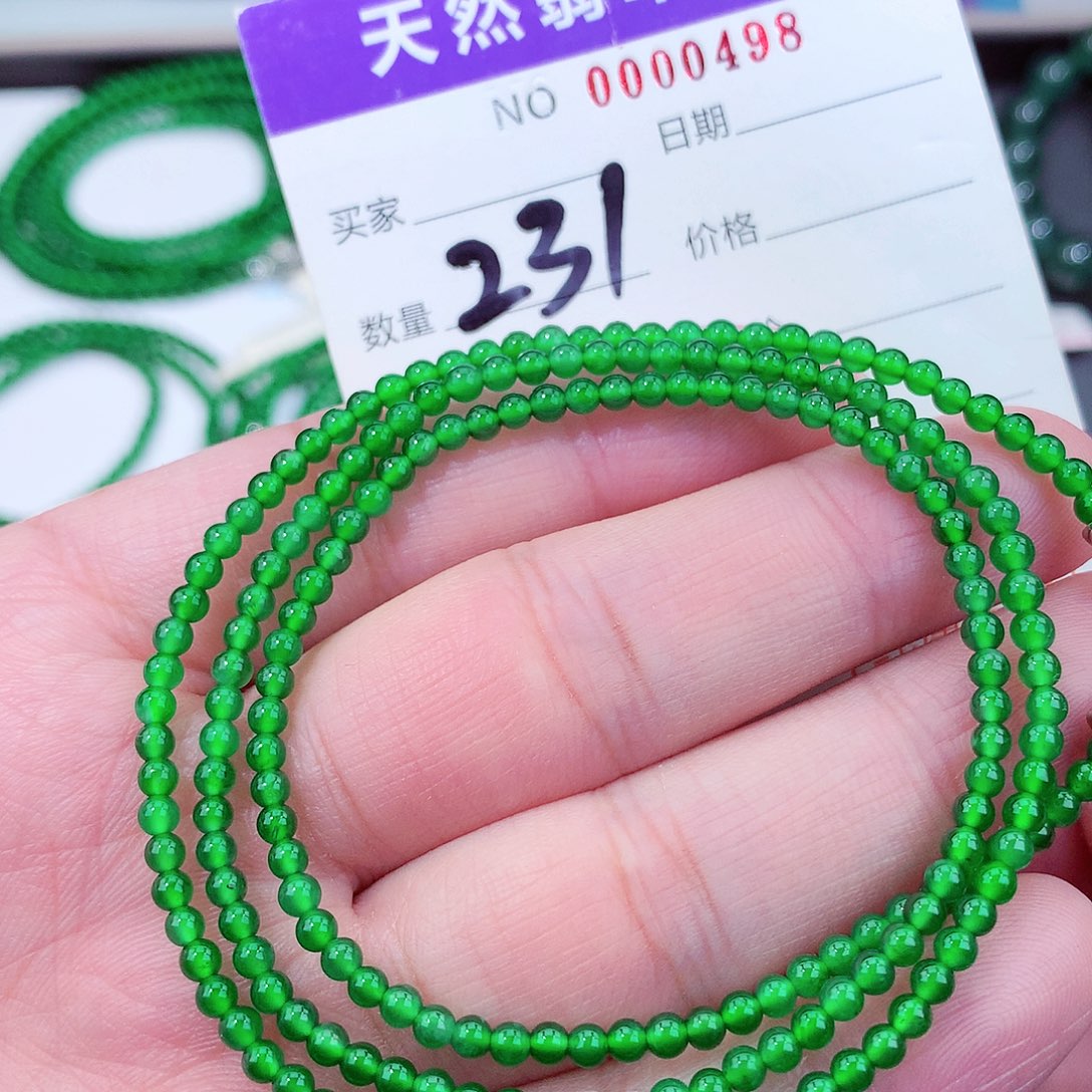 翡翠手链未镶嵌天然翡翠手链未镶嵌