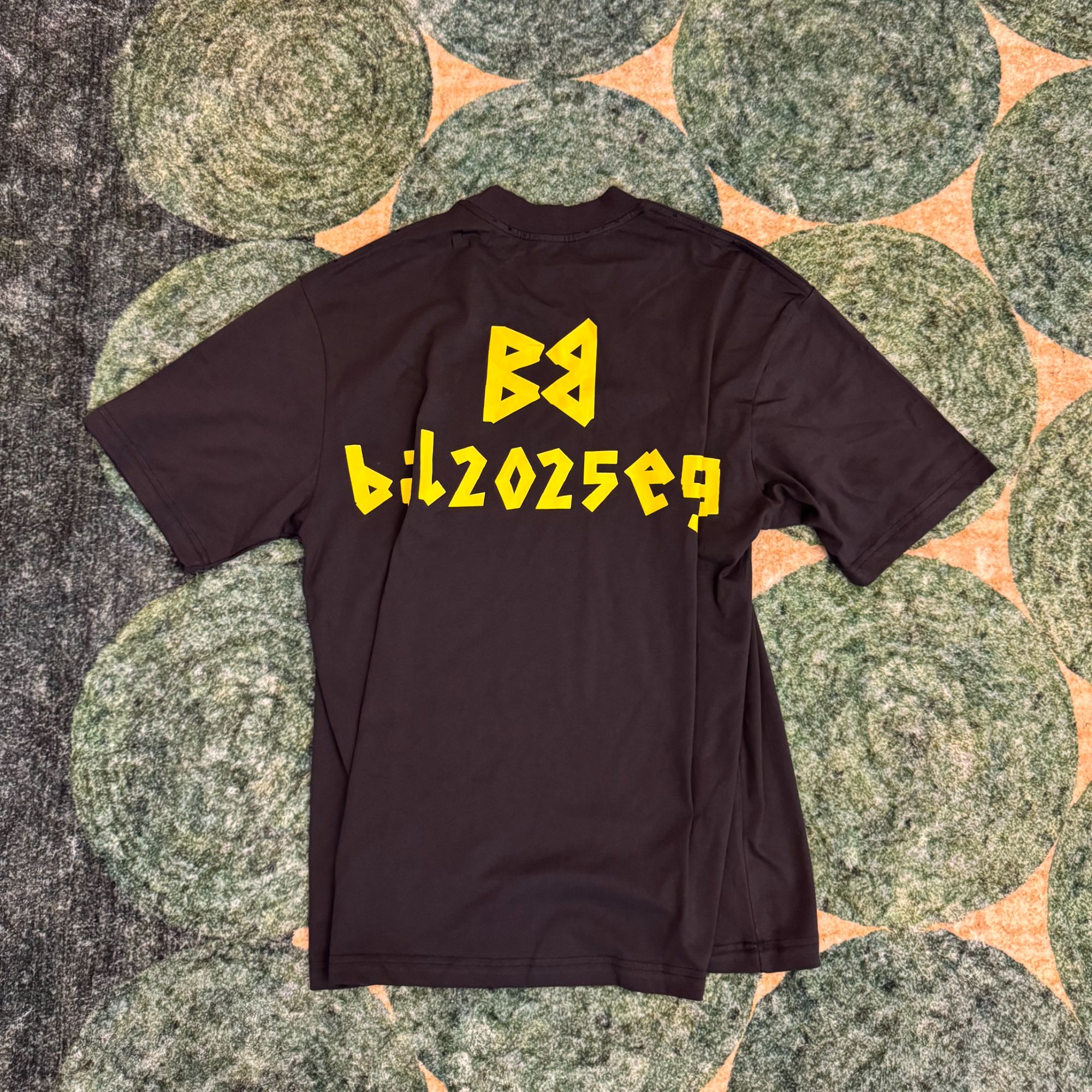 美式小领口纯棉t恤印花短袖经典休闲2025时尚T恤夏季