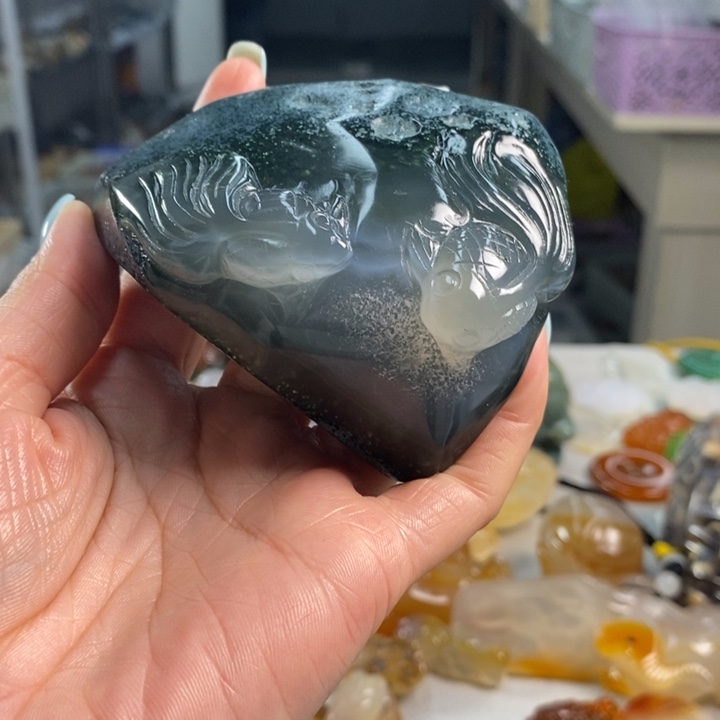 玛瑙/玉髓未镶嵌吊坠(不含链)