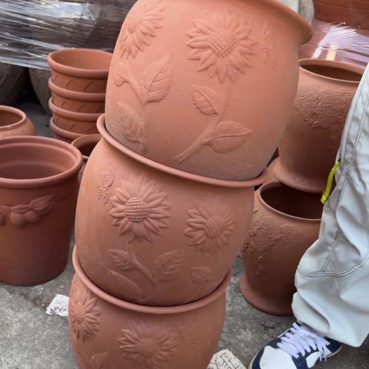 花盆紫砂口30高26宜兴紫砂 