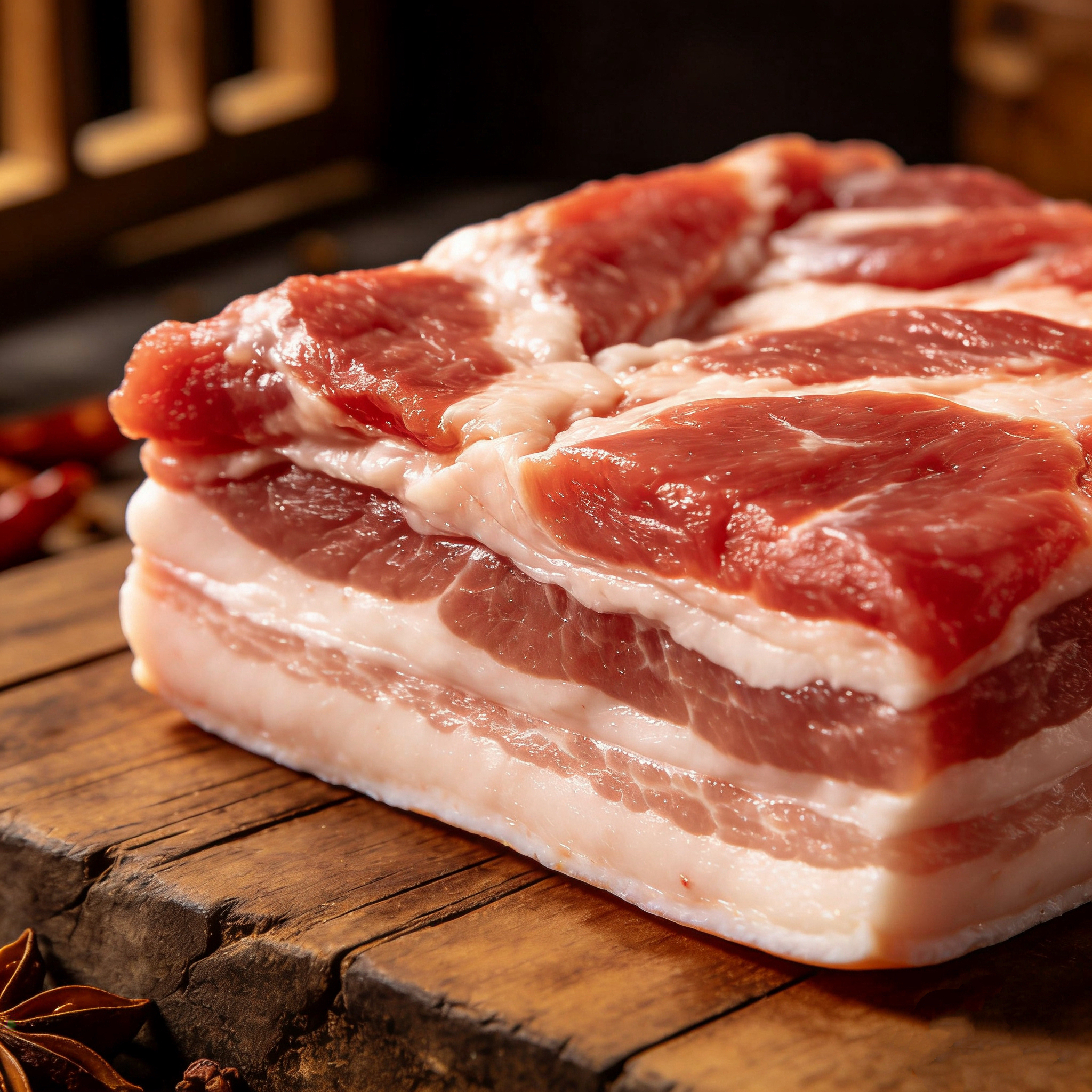 带皮五花肉4斤 伏牛山生态散养黑土猪