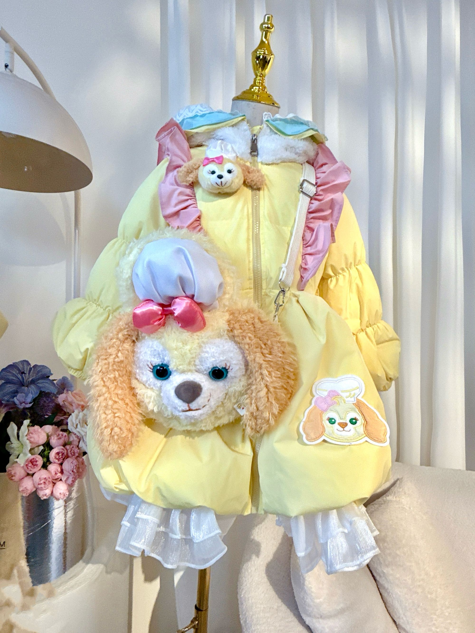 2025新款【饼饼狗】女童洛丽塔卡通少女保暖加厚儿童羽绒服