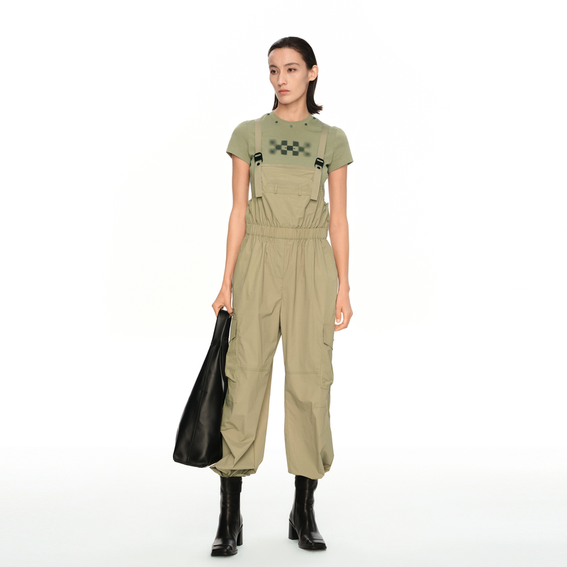 H·GENTEEL荷高24新款夏女工装户外背带裤休闲连体裤GCE24450693