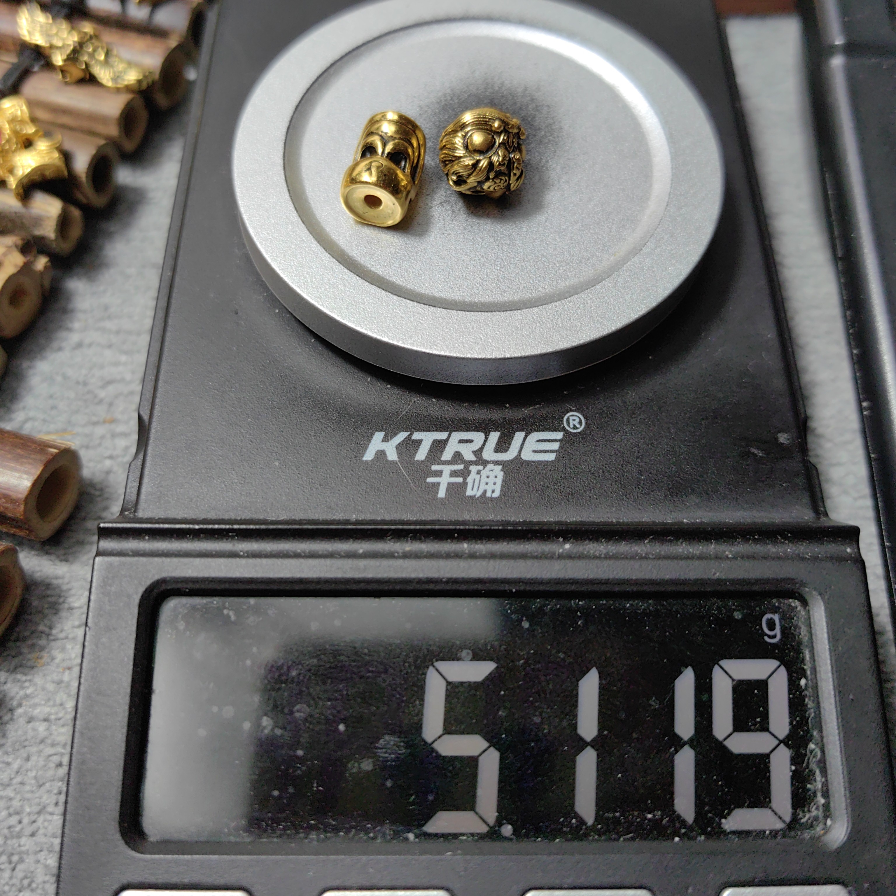 足金999醒狮悦林主黄金文玩配饰