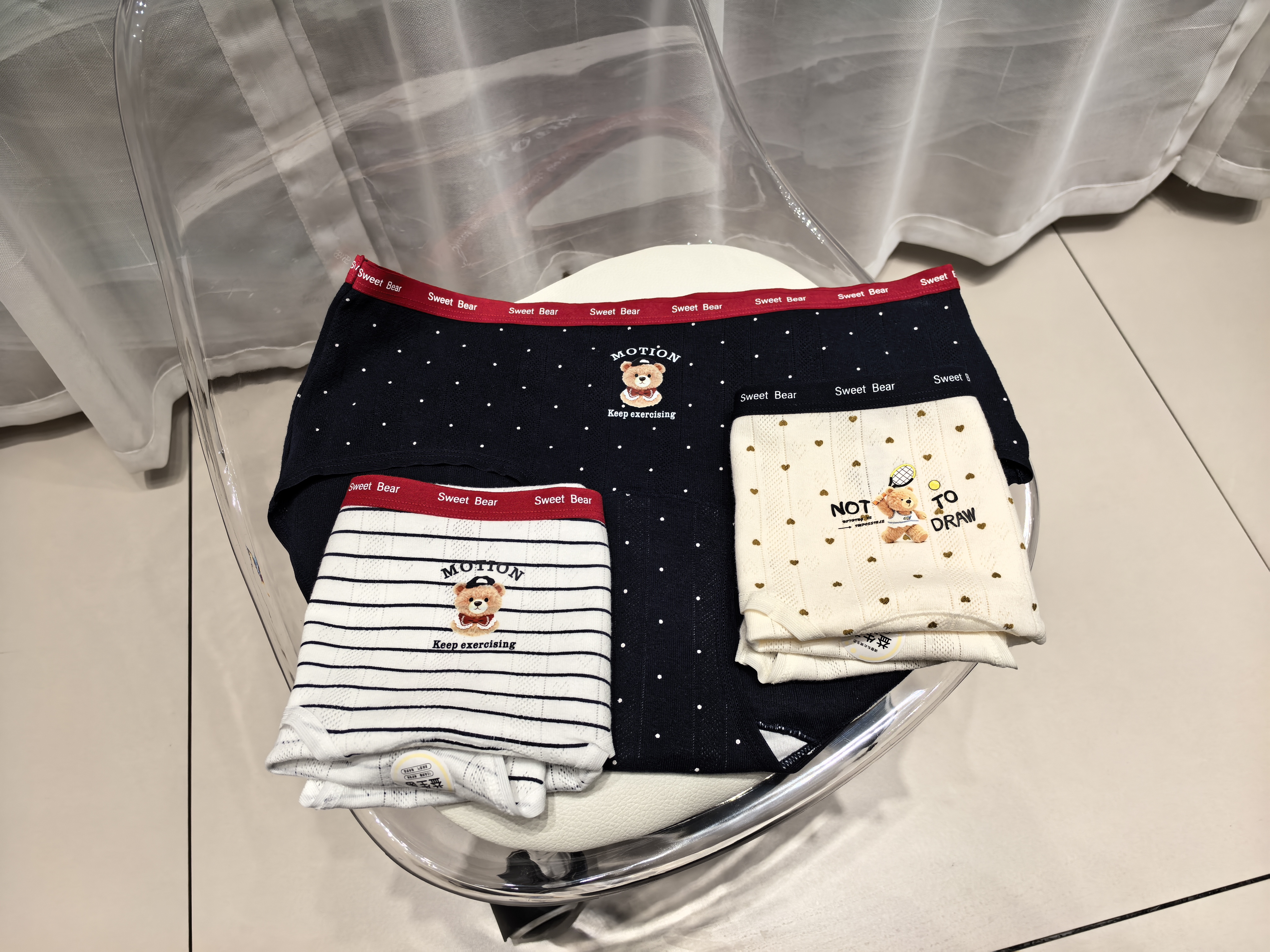 学院风女生中腰抑菌透气棉质三角内裤