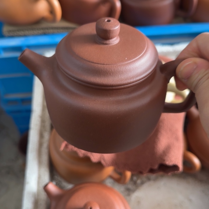 本***3茶壶紫砂底槽清料220cc