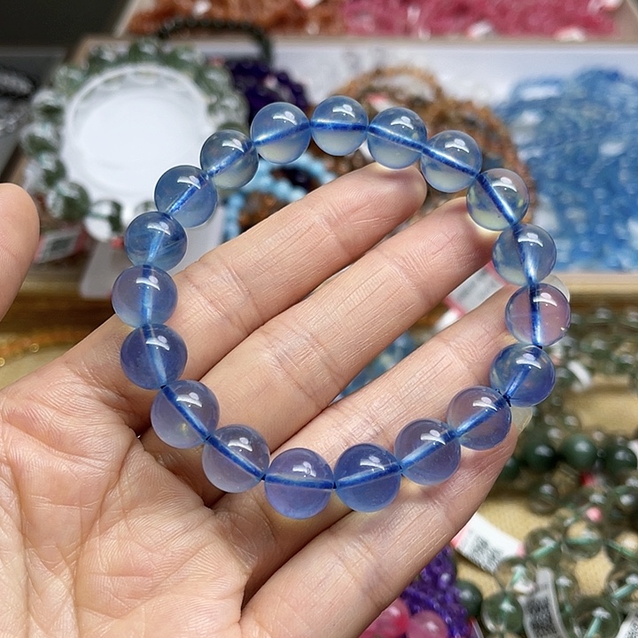 *****海蓝宝石手链未镶嵌海蓝宝10m