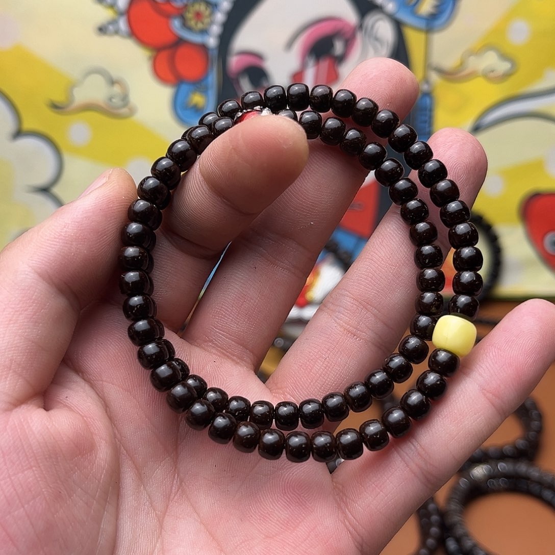 带***瑰手串椰蒂6老型双圈双配饰