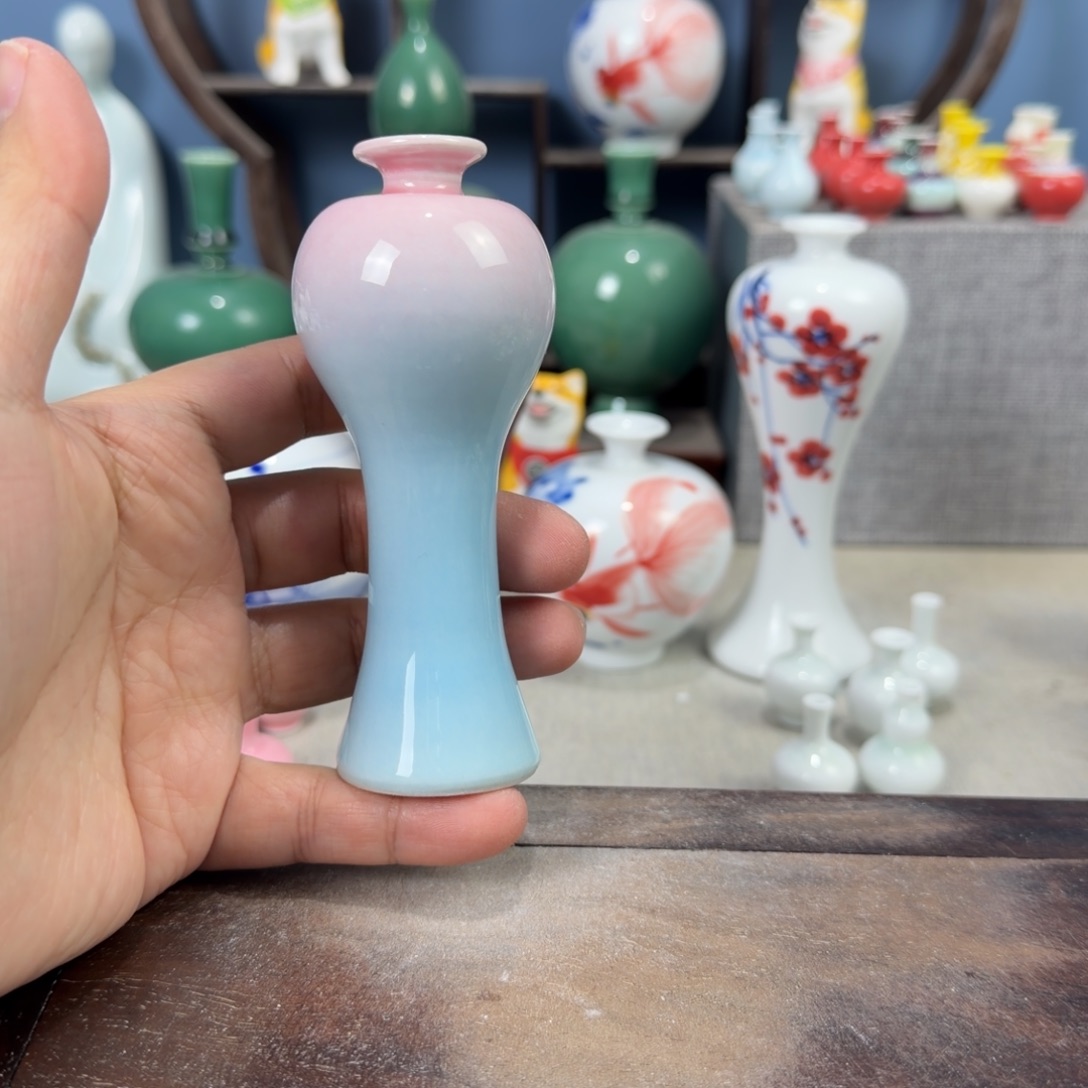 陶瓷手工小花器摆件