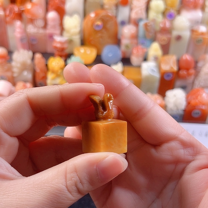 老挝石印石1.7厘米，天鹅，包刻