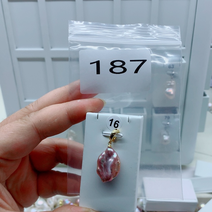 吊坠(不含链)淡水珍珠合金